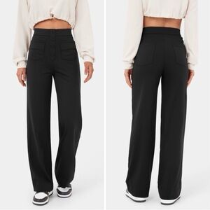 HALARA Black Wide-Leg Pants